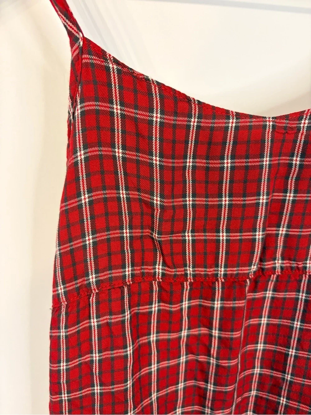 *Worn Once* Carter’s Girls Red and Black 2-Piece Plaid Dress Set, Size 14